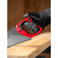 Ножовка по дереву MATRIX 500 мм, 7 - 8 TPI, зуб - 3D, каленый зуб, двухкомпонентная рукоятка 23542