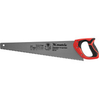 Ножовка по дереву MATRIX 500 мм, 7 - 8 TPI, зуб - 3D, каленый зуб, двухкомпонентная рукоятка 23542