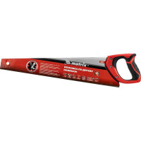 Ножовка по дереву MATRIX 500 мм, 7 - 8 TPI, зуб - 3D, каленый зуб, двухкомпонентная рукоятка 23542