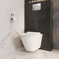 Подвесной унитаз Vitra Integra Round 54 см, безободковый 7041B003-0075