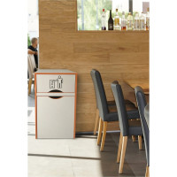 Мусорный контейнер для фудкорта Оди 1000 цвет ваниль 5190001UOV