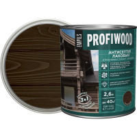 Алкидный антисептик PROFIWOOD (лаковый; тонирующий; атмосферостойкий; палисандр; 2.6 л; 2.4 кг) 67030