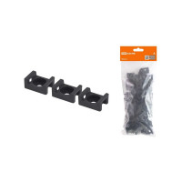 Монтажная площадка с отверстием под хомуты TDM ELECTRIC черная, 23х16, 100 шт. SQ0516-0204