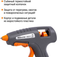 Клеевой аккумуляторный пистолет TDM ELECTRIC КПА-15, 7 мм, 3,7 В 2,9 А*ч Li-Ion, USB, 15 Вт, Т=220 С Гранит SQ1024-0305