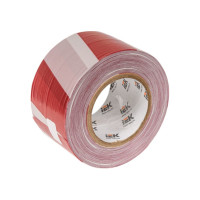 Лента IEK ЛО-250, 75 мм, 35 мкм, красно-белая, 250 м UST11-250-075-035-K58