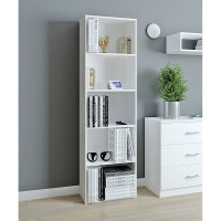 Книжный стеллаж ФЕЛИКС белый шагрень ПК-ОБИ-СЖ169Х50-В1-1068