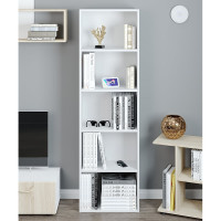 Книжный стеллаж ФЕЛИКС белый шагрень ПК-ОБИ-СЖ169Х50-В1-1068