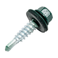 Кровельный саморез КРЕП-КОМП 5,5x25, RAL6005, тёмно-зелёный, 250 шт. ск55256005кф