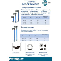 Топор-колун РемоКолор фибергласовая рукоятка, 1240 г, длина рукоятки 600 мм 39-1-124