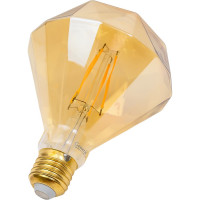 Светодиодная лампа General Lighting Systems Филамент прозрачный золотой E27 10Вт 810Лм 2700К Теплый белый свет Шар GLDEN-BS-10-230-E27-2700 655319