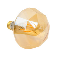 Светодиодная лампа General Lighting Systems Филамент прозрачный золотой E27 10Вт 810Лм 2700К Теплый белый свет Шар GLDEN-BS-10-230-E27-2700 655319