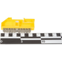 Шина ЭРА PE NO-222-92-1 Земля на DIN-изол ШНИ-6x9-10 никелированная Д-Желтый, (10шт), Б0044141