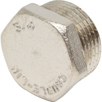 Латунная заглушка DOUBLE-LIN резьбовая н/р - 3/4" LL6164 (3/4")