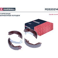 Тормозные колодки барабанные задние Hyundai Accent II +ТаГАЗ 99- MARSHALL M2520214