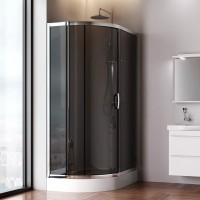 Душевое ограждение AM.PM Like 120x80, стекло тонированное W83G-302U120CG64