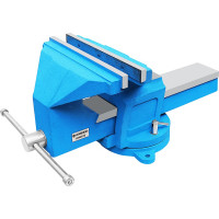 Тиски Forsage стальные усиленные поворотные с наковальней 10"-250мм F-6540910(18541)