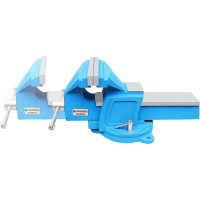 Тиски Forsage стальные усиленные поворотные с наковальней 6"-150мм F-6540906(18539)