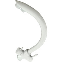 Смеситель для кухни OUTE 340 мм, белый, однорычажный, с отдельным выходом под фильтр, с аэратором T60103BK