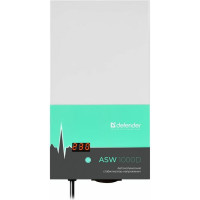Настенный стабилизатор напряжения Defender ASW 1000D 600Вт толщина 65мм, 1 розетка 99045