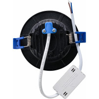 Светодиодный светильник truEnergy ультратонкий круг 11W 4000К 1400Lm D145мм черный алюминий 10472