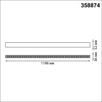 Накладной/подвесной светодиодный светильник NOVOTECH LED 40W ITER 3588 358874