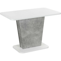 Обеденный стол Tetchair OSLO ЛДСП, 110-145x68,6x75,5 см, белый/бетон 19123