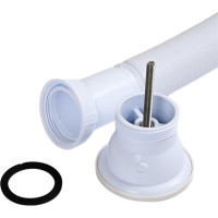 Гофрированный сифон Wirquin 1 1/2x40/50 мм L1200 мм с хомутом жёсткости 30717985