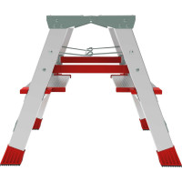 Профессиональная стремянка Новая Высота NV3127, 2x2 ступени 130 мм, площадка 350x260 мм, Max нагр. 225 кг, 2К башмаки, 3127202