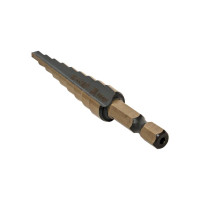 Ступенчатое сверло HSS 9 ступеней EKF ST-4-12/1