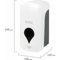 Диспенсер для мыла-пены LAIMA ULTRA PROFESSIONAL, наливной, 1 л, белый, ABS-пластик 606832