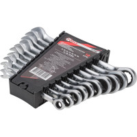 Набор комбинированных трещоточных ключей Forcekraft 10пр. (8,10,12-19 мм) в пласт. держателе FK-51102(51236)