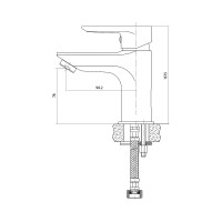Смеситель для раковины Cersanit VERO однорычажный 63060