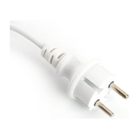 Сетевой шнур для гирлянд FERON 3м, 2x0,5мм2, IP44 белый, DM403 48189