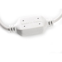 Сетевой шнур для гирлянд FERON 3м, 2x0,5мм2, IP44 белый, DM403 48189