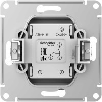 2-клавишный выключатель Systeme Electric AtlasDesign Aqua IP44, сх.5, 10АХ, механизм, БЕЛЫЙ ATN440151