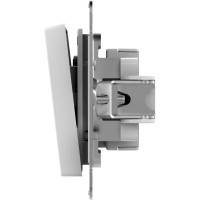 2-клавишный выключатель Systeme Electric AtlasDesign Aqua IP44, сх.5, 10АХ, механизм, БЕЛЫЙ ATN440151