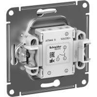 2-клавишный выключатель Systeme Electric AtlasDesign Aqua IP44, сх.5, 10АХ, механизм, БЕЛЫЙ ATN440151
