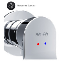 Смеситель для умывальника AM.PM X-Joy монтируемый в стену, хром F85A72600