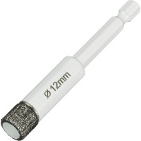 Коронка алмазная по керамике и керамограниту 12 мм Diamond Industrial DIDKVP12S10