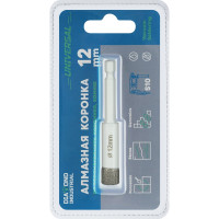 Коронка алмазная по керамике и керамограниту 12 мм Diamond Industrial DIDKVP12S10