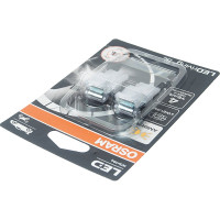 Автолампа W21/5W (W3x16q) LED блистер 2 штуки YELLOW 12В 7515DYP-02B Osram 205183