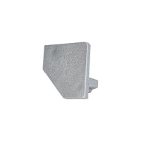 Набор заглушек для углового профиля Uniel UFE-C03 SILVER 2 POLYBAG 07753