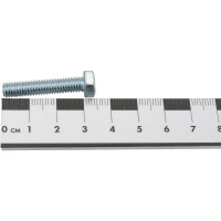 Болт МЕТАЛЛСЕРВИС M6x30, DIN 933, с полной резьбой, цинк, 50 шт. 1238972