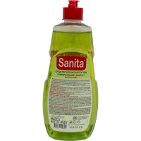 Гель для мытья посуды от засохшей пищи и жира SANITA Матча + лайм 450 г 27858