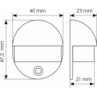 Дверной ограничитель MORELLI DS1 SC цвет - матовый хром 9013949