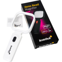 Лупа для чтения Levenhuk Zeno Read ZR10, белая 74066