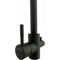 Смеситель для кухни OUTE однорычажный, черный матовый, со встроенным краном под питьевую воду, нержавеющая сталь T60203CK-300