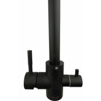 Смеситель для кухни OUTE однорычажный, черный матовый, со встроенным краном под питьевую воду, нержавеющая сталь T60203CK-300