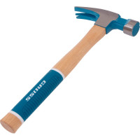 Молоток-гвоздодер GROSS 680 г, угол 75, магнит, обрезиненная рукоятка american hickory 10425