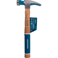 Молоток-гвоздодер GROSS 560 г, угол 75, магнит, обрезиненная рукоятка american hickory 10419